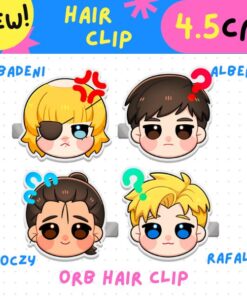 【PRE-ORDER】(Orb) Characters Hair clips (shipment within July)