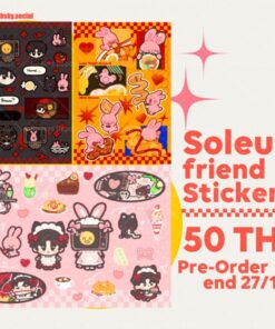 【Pre-Order】Soleum's friend : StickerA6 (shipment within December)