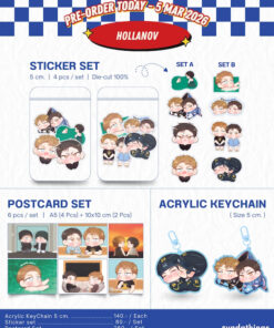 【PRE-ORDER】 Hollanov | KeyChain , Postcard and Sticker Set (shipment within APRIL)