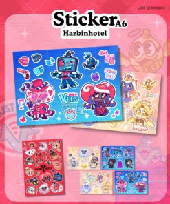 【PRE-ORDER】 Sticker A6 Hazbin hotel (shipment within April)